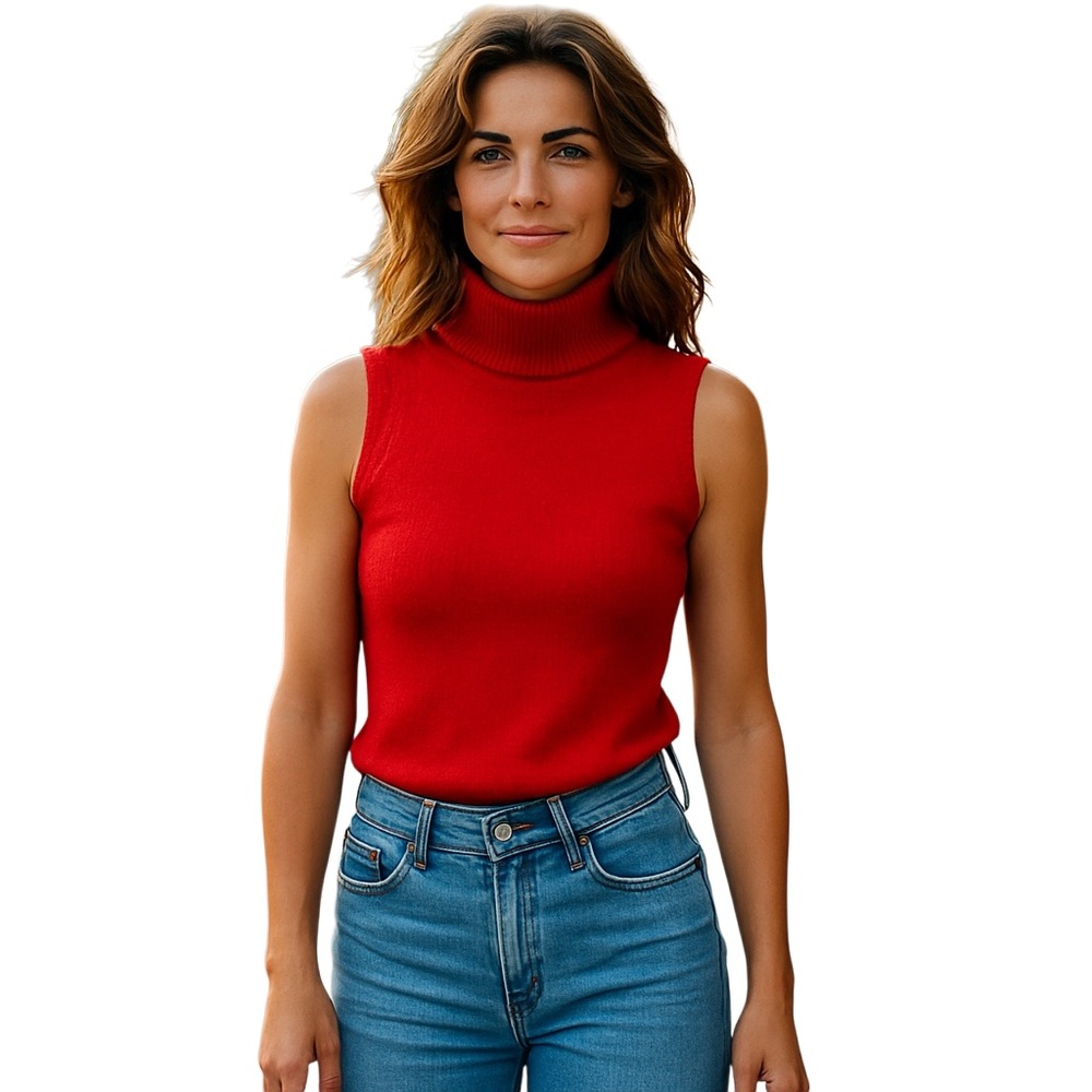 Worthington Red Turtleneck Sweater